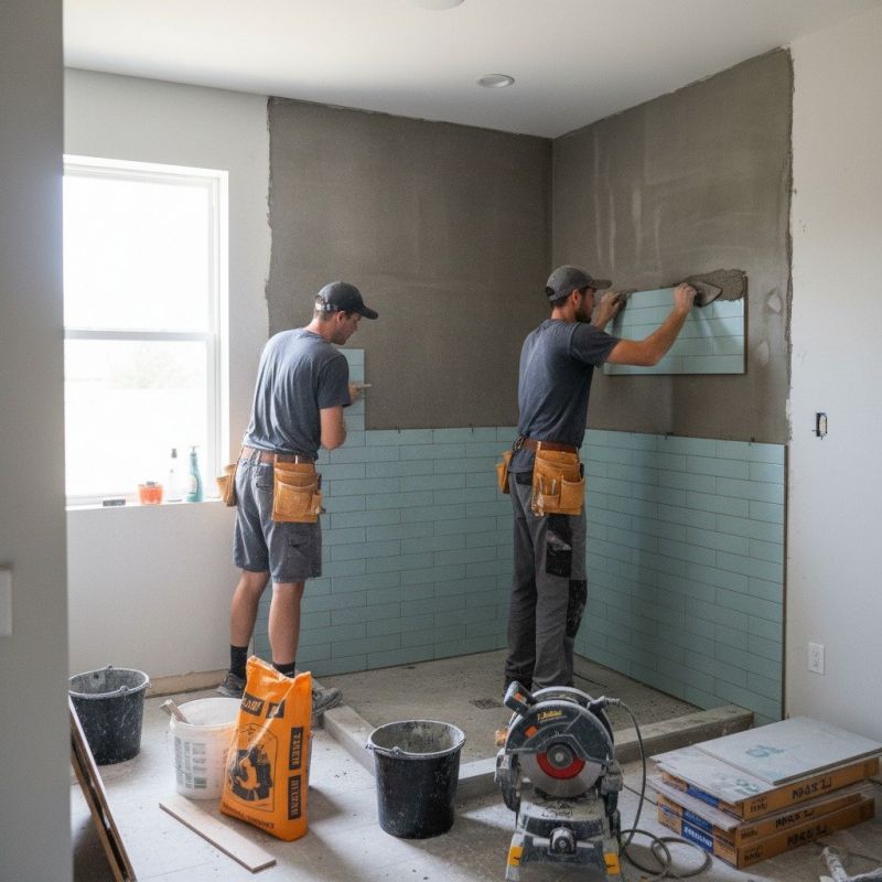 Our team working on Bathroom Remodeling projects in Union, KY