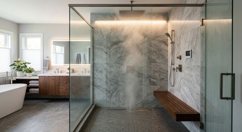 Granite Shower Installation in Union, KY